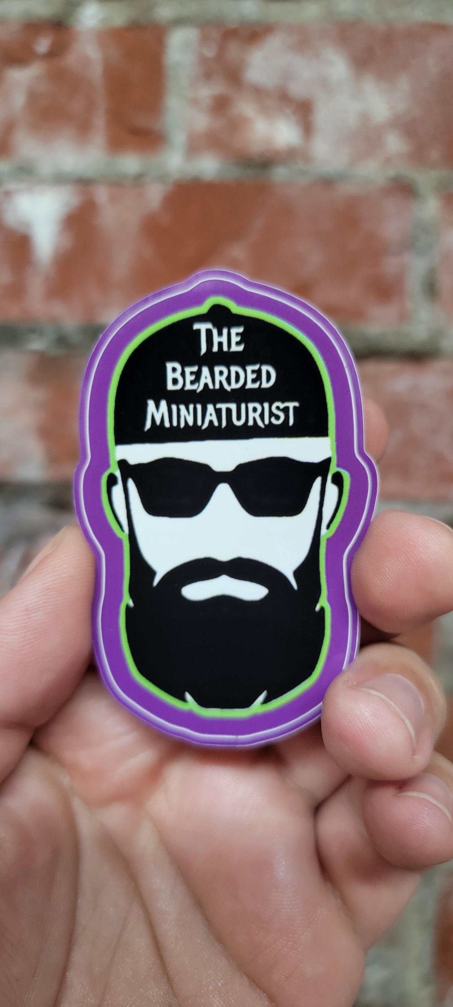 Vinyl Bearded Miniaturist decal