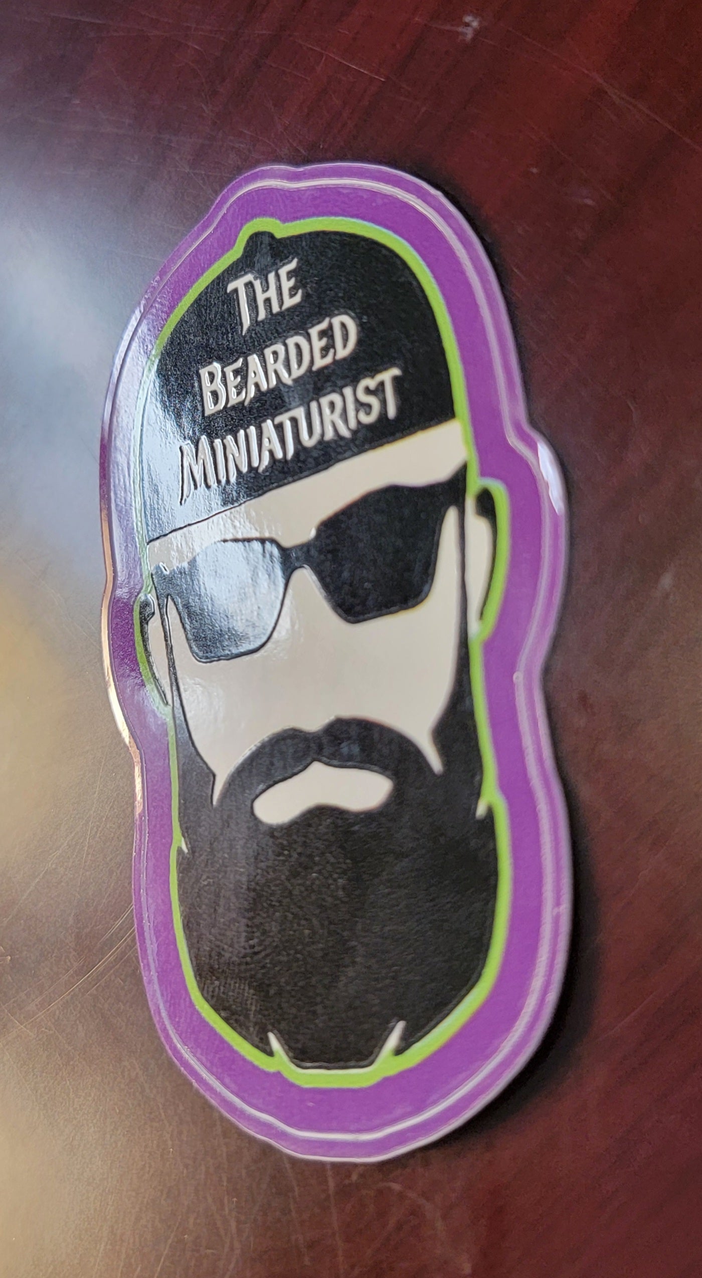 Vinyl Bearded Miniaturist decal