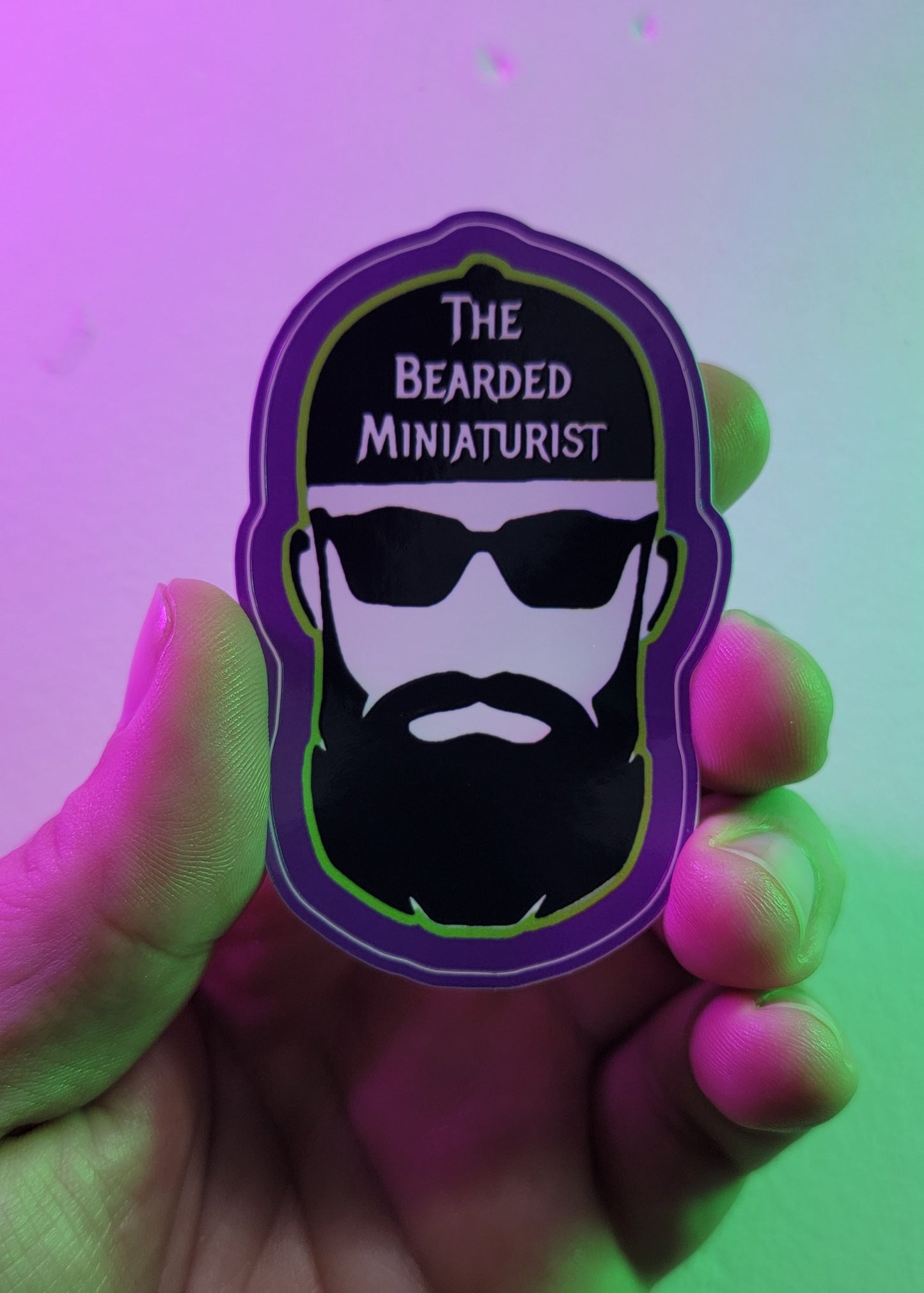Vinyl Bearded Miniaturist decal