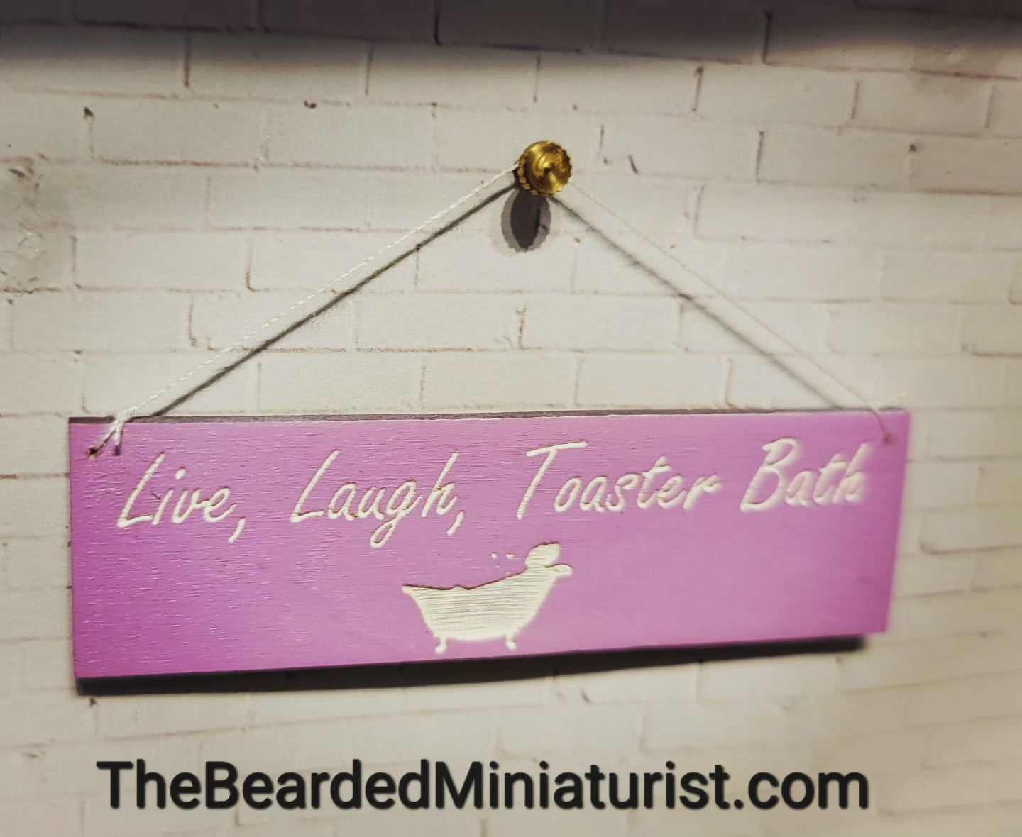 Novelty bath sign