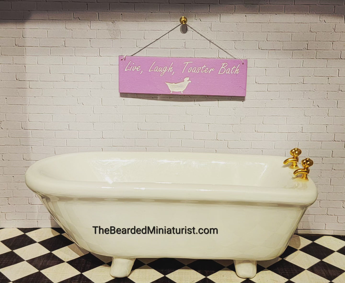 Novelty bath sign