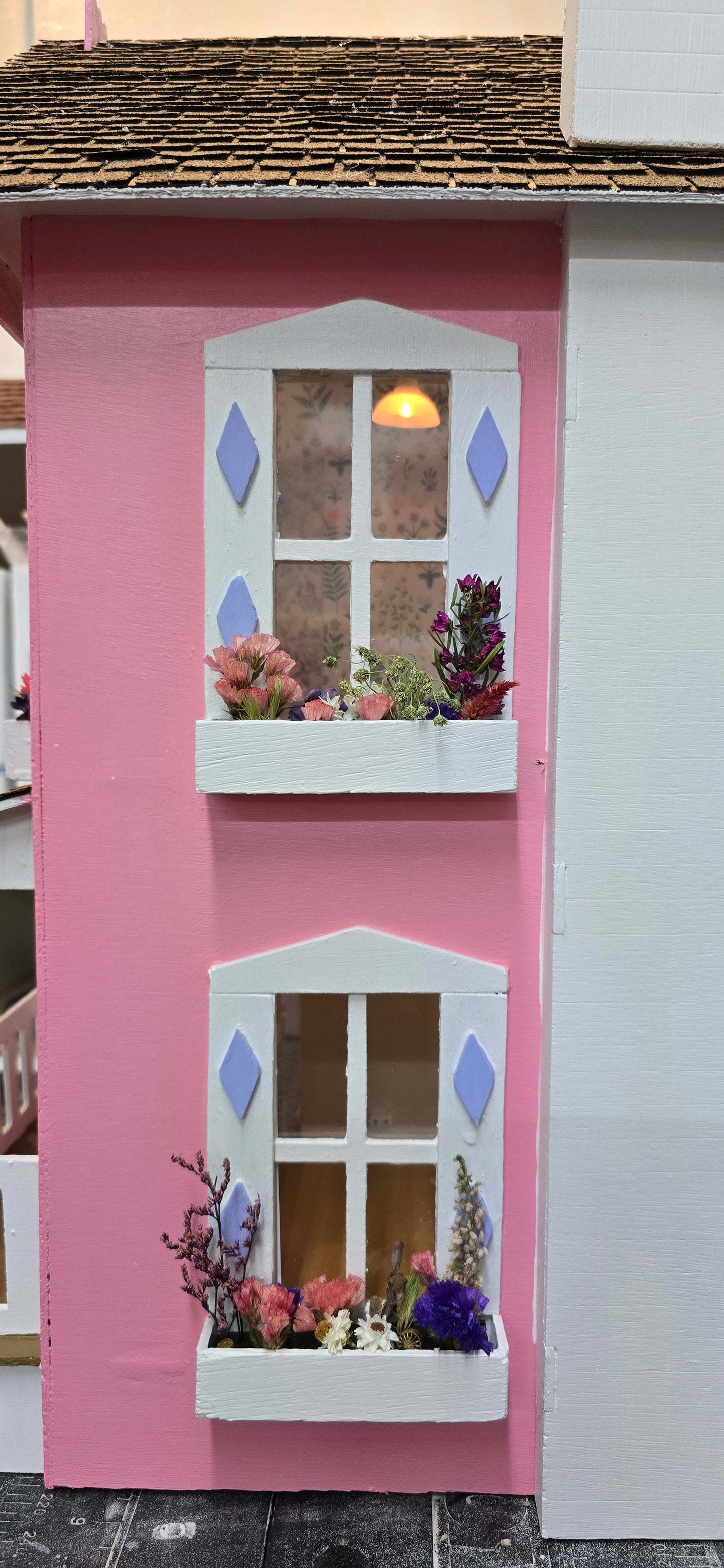 Custom dollhouse flower box