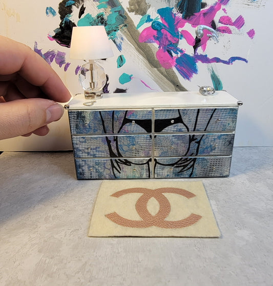 Custom graffiti dresser 1:12 scale