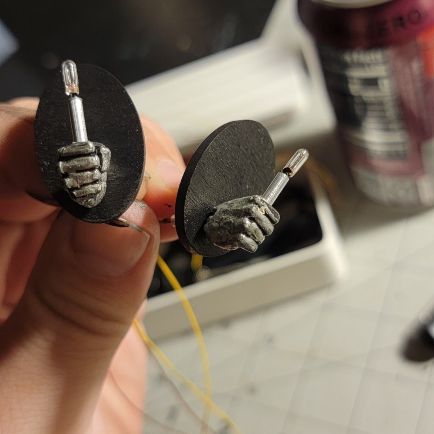 Handmade fist sconces (set of two)