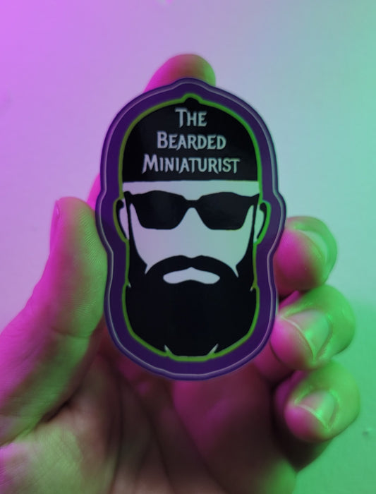 Vinyl Bearded Miniaturist decal