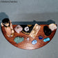 Half Round Table with Artifacts and Geological Items