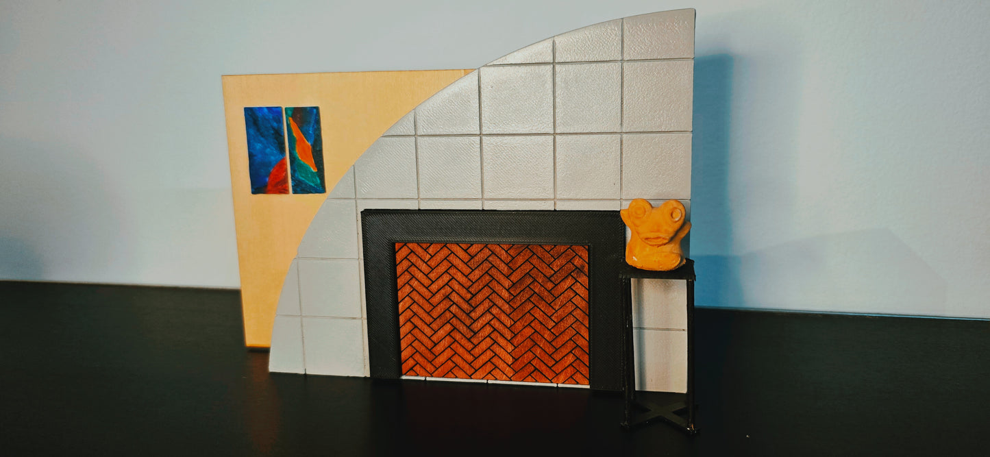 The Iconic Frasier Fireplace Display for Funko Pops!