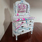 "Tell me I'm pretty" grafitti style chest of drawers!